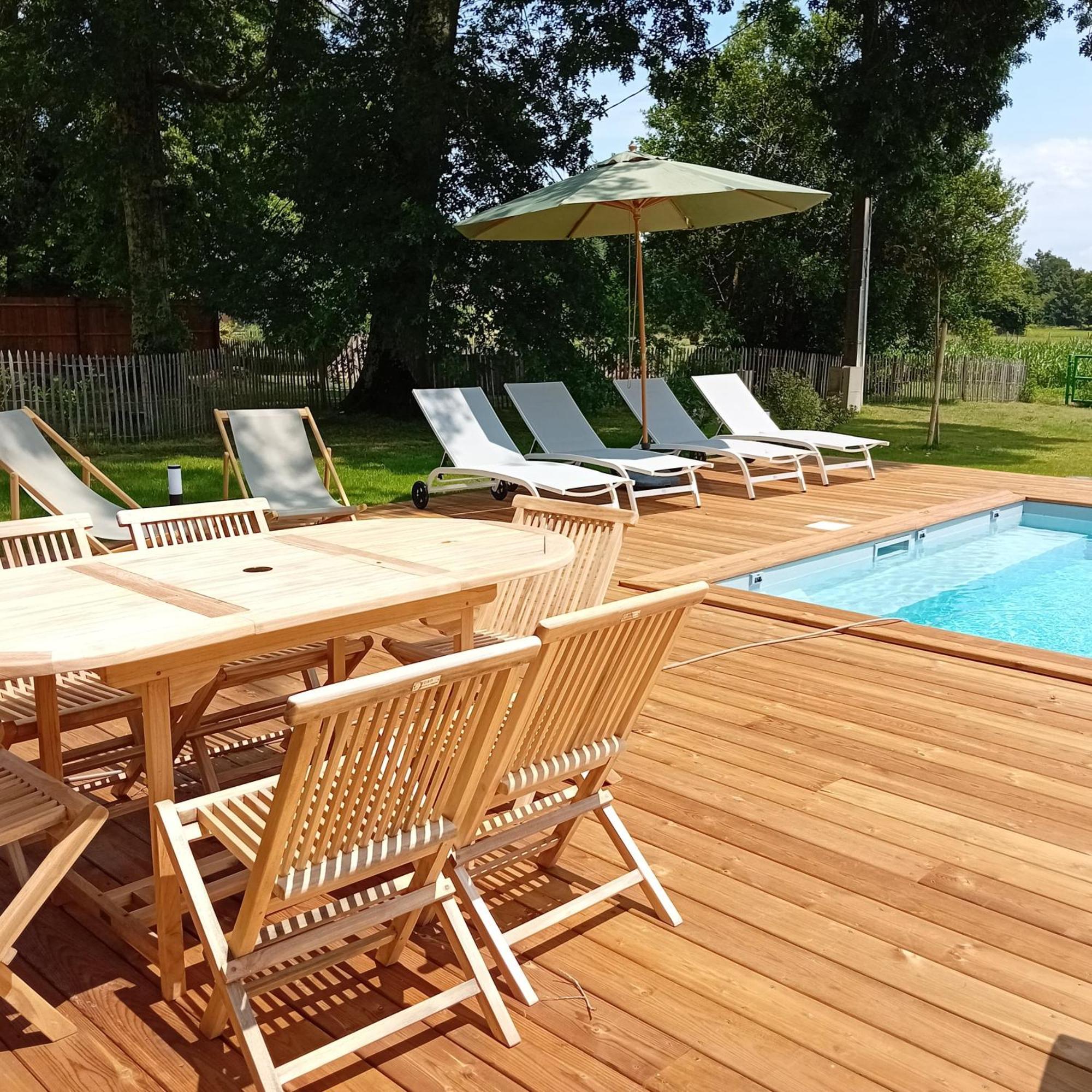 Maison Neuve Avec Piscine Chauffee, 4 Kms De Contis Plage Сен-Жульєн-ан-Борн Екстер'єр фото